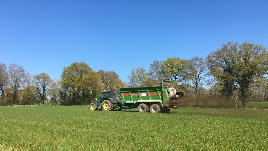 Prestation d'épandage de fumier