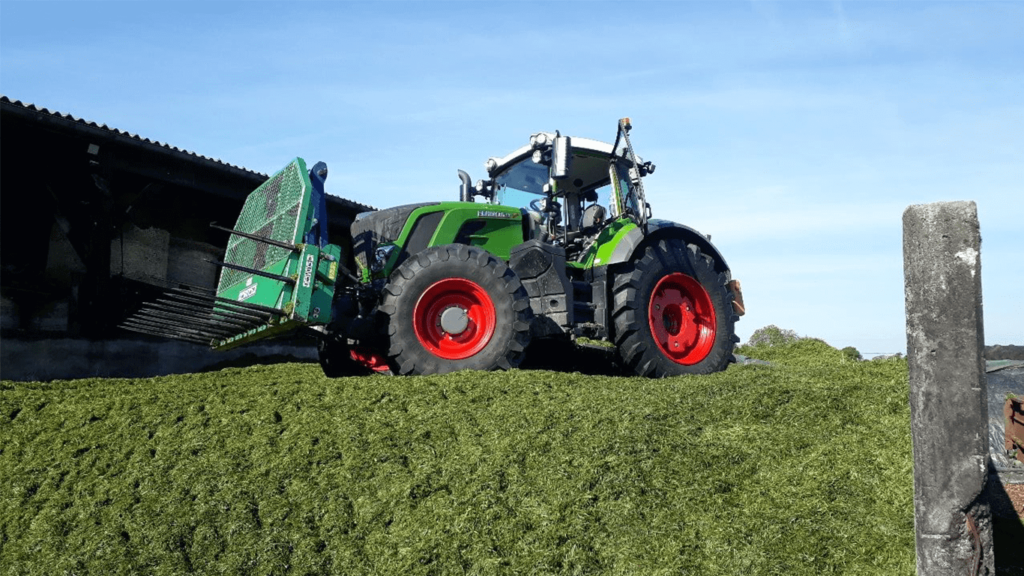 Tassage de silo ensilage herbe